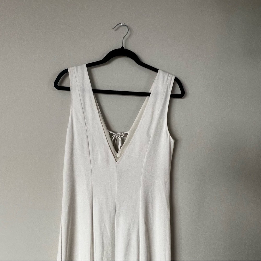 NWT High End Brand HANSCOOL V-Neck Midi Dress - Picture 3 of 11